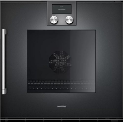 תנור בנוי 60 ס”מ פירוליטי סדרה 200 גימור שחור GAGGENAU דגם: BOP 250 102