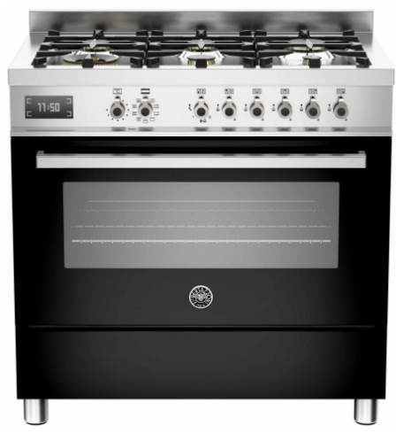 תנור משולב כיריים גז 90 ס”מ BERTAZZONI דגם : PRO906MFE