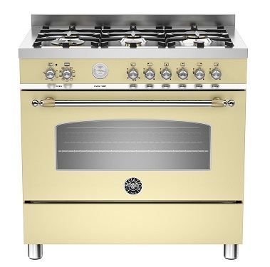תנור משולב כיריים גז 90 ס”מ BERTAZZONI דגם: HER90 6 MFE S