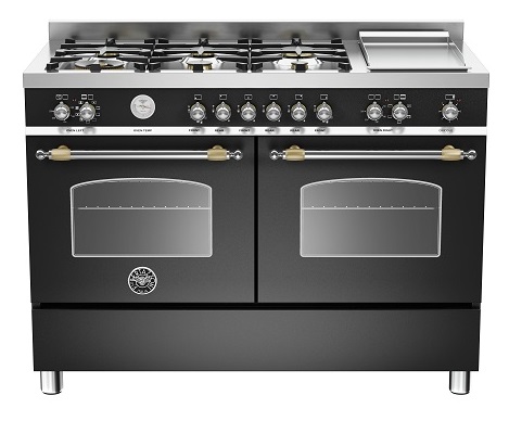 תנור משולב כיריים גז 120 ס”מ BERTAZZONI דגם: HER120 6G MFE D