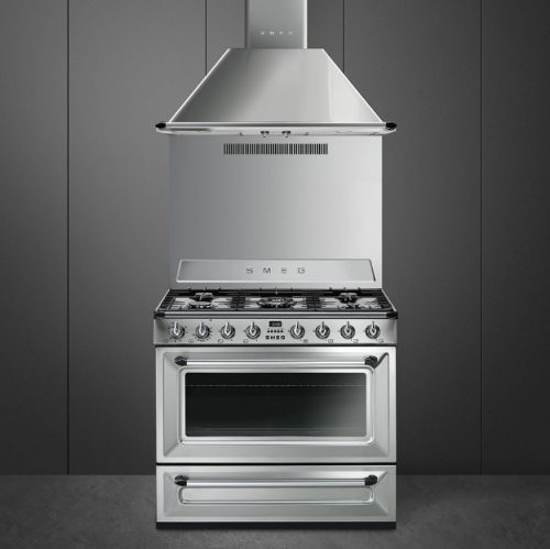 תנור משולב כיריים גז 90 ס”מ נירוסטה SMEG דגם: TR90X9