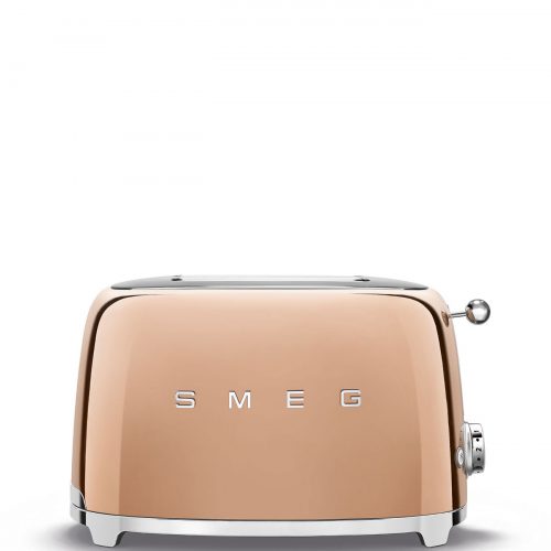 מצנם קופץ ל-2 פרוסות בסגנון רטרו רוז גולד/זהב SMEG דגם: TSF01REOEU