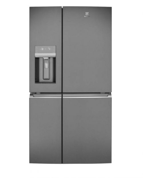 מקרר 4 דלתות TwinTech cooling נירוסטה מושחרת מוברשת ELECTROLUX  דגם: EQE6870BA
