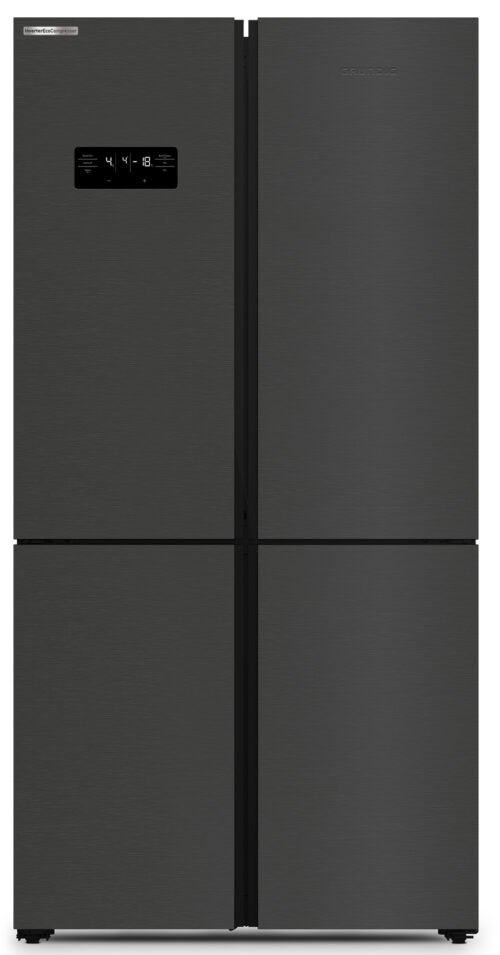מקרר 4 דלתות 90 ס”מ נירוסטה שחורה GRUNDIG דגם: GQN21225X