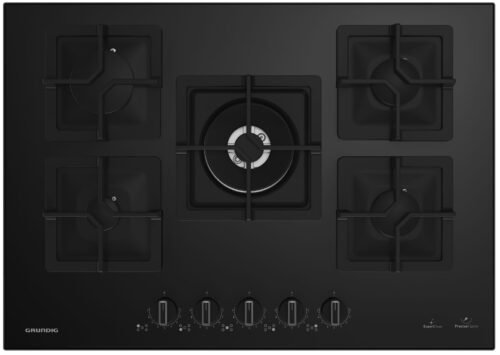 כיריים גז 75 ס”מ זכוכית שחורה GRUNDIG דגם: GIGL7255220E
