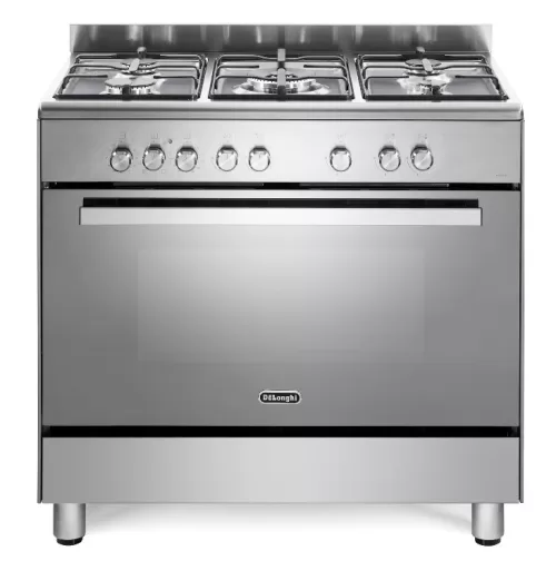 תנור משולב כיריים 90 ס”מ 5 להבות גז נירוסטה DELONGHI דגם: DEMX965-IL