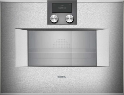 תנור אדים בנוי סדרת 400 זכוכית על נירוסטה GAGGENAU דגם: BS 484 112