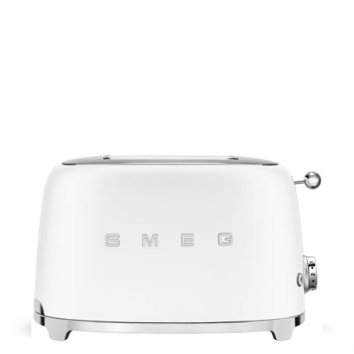 מצנם קופץ ל-2 פרוסות בסגנון רטרו בגימור מט SMEG דגם: TSF01 – לבן-מט