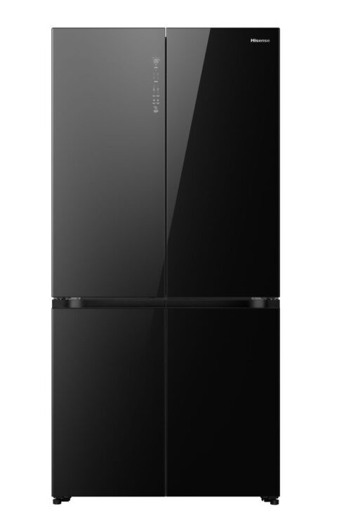 מקרר 4 דלתות QZero זכוכית שחורה HISENSE דגם: RQ84BGQZ