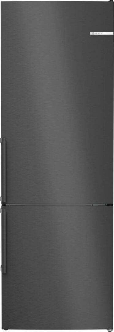 מקרר מקפיא תחתון 140 ס”מ נירוסטה שחורה BOSCH דגם: KGN49VXCT