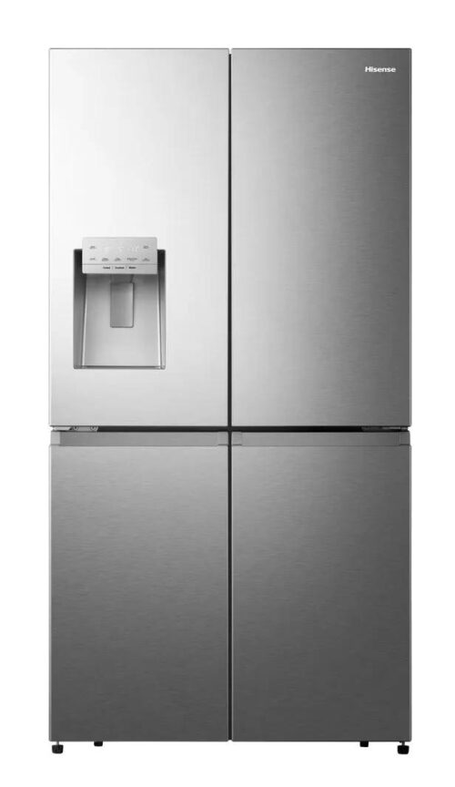 מקרר 4 דלתות 90 ס”מ עם בר חיצוני נירוסטה HISENSE דגם: RQ760N4SASE