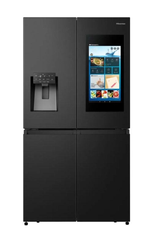מקרר 4 דלתות עם מסך טאצ’ שחור HISENSE דגם RQ760N4IFE