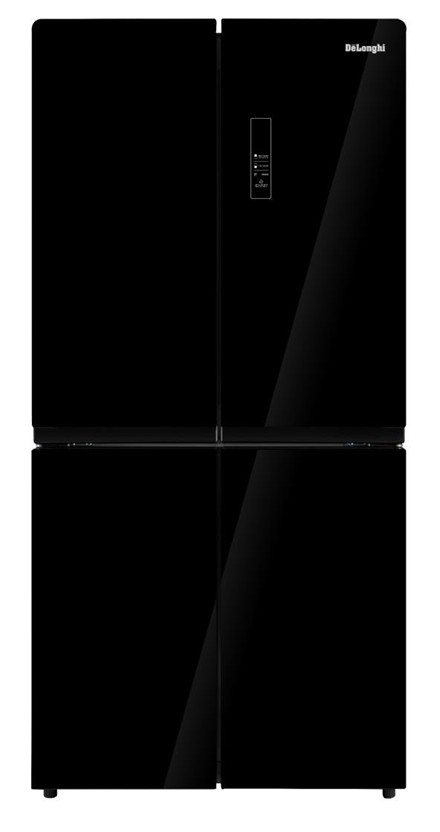 מקרר 4 דלתות זכוכית שחורה DELONGHI דגם: DLR1726BG
