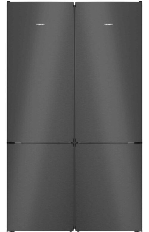 מקרר עם מקפיא תחתון 120 ס”מ נירוסטה שחורה SIEMENS דגם: KG39NVXCG