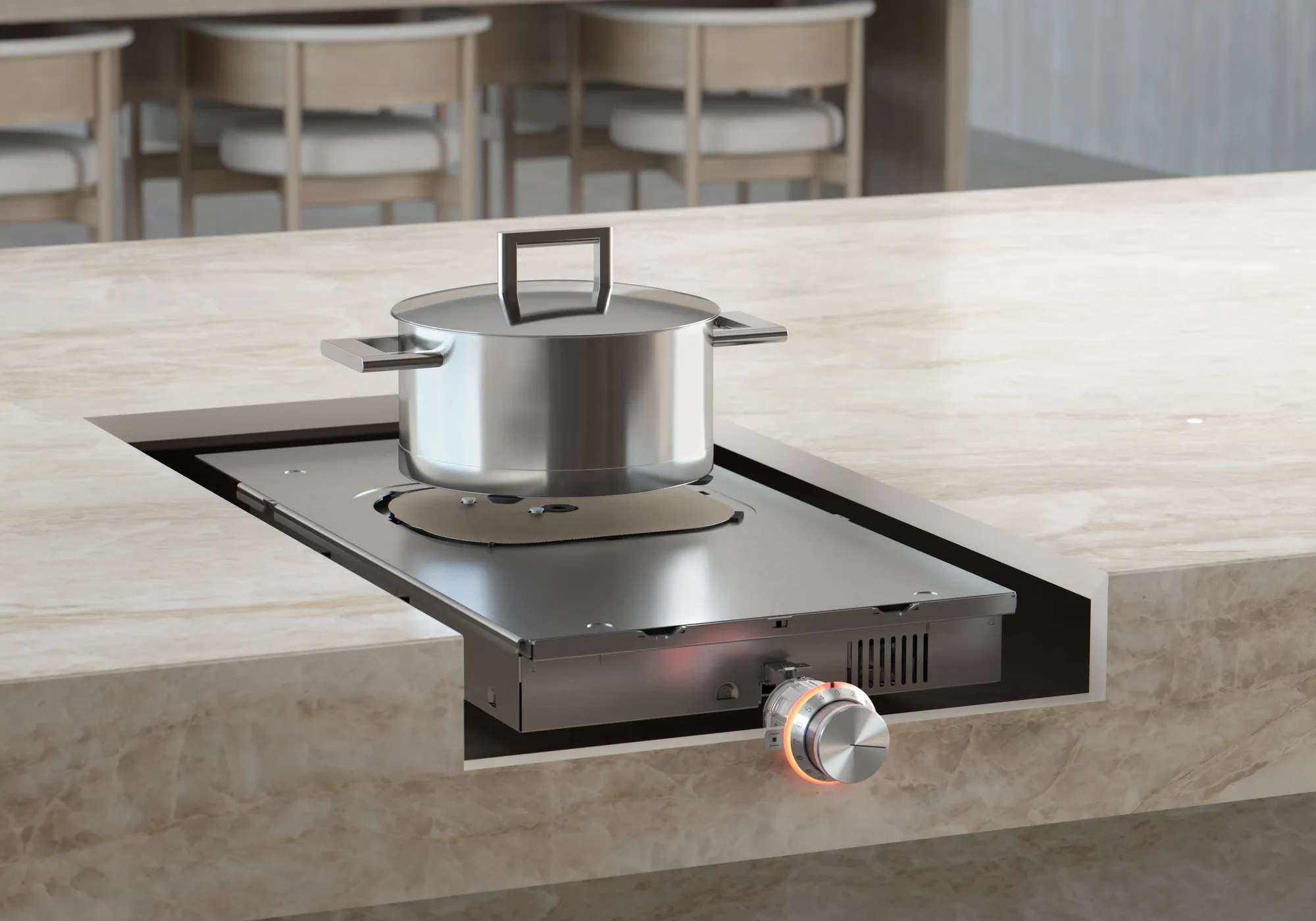 כיריים נסתרות מתחת לשיש 51 ס"מ סדרה 400 GAGGENAU דגם: CU428100