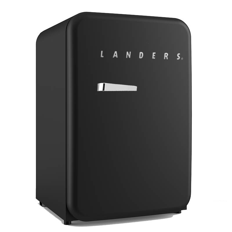 מקרר רטרו 55 ס"מ 115 ליטר שחור LANDERS דגם: LA130R