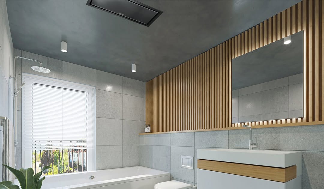 תנור חימום לאמבטיה שקוע תקרה לבן דגם: Krystal-1000-W-CKIT – תמונה 4