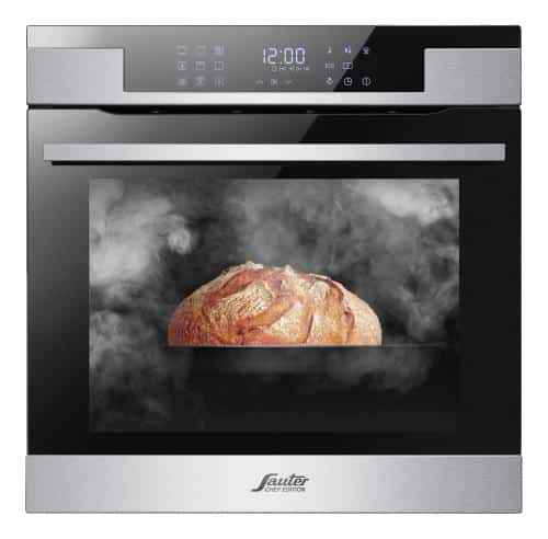 תנור בנוי 60 ס"מ שחור בגימור נירוסטה SAUTER דגם: 7800 CUISINE