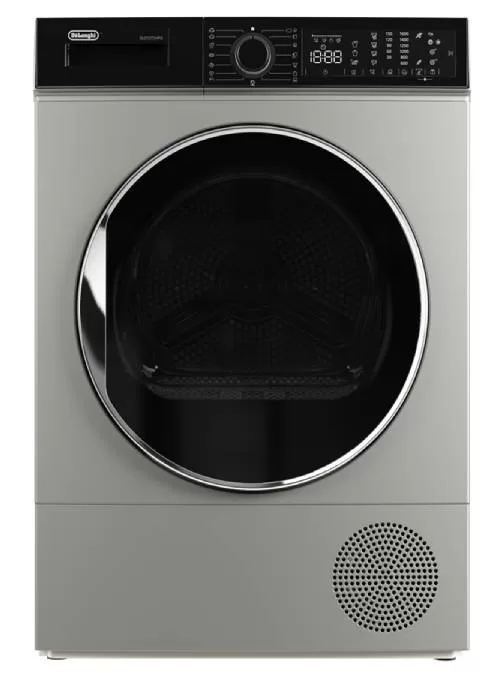 מייבש כביסה 12 ק"ג heat pump שחור/אפור כהה DELONGHI דגם: DLD12T3HPG