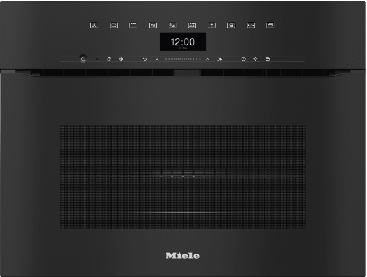 תנור משולב מיקרוגל בנוי שחור MIELE דגם: H7440 BMX תנור אפייה בנו