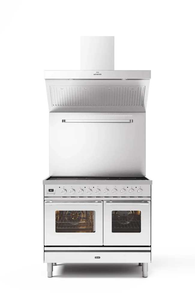 תנור דו תאי משולב כיריים 100 ס"מ סדרת ILVE Professional Plus דגם: PD10W