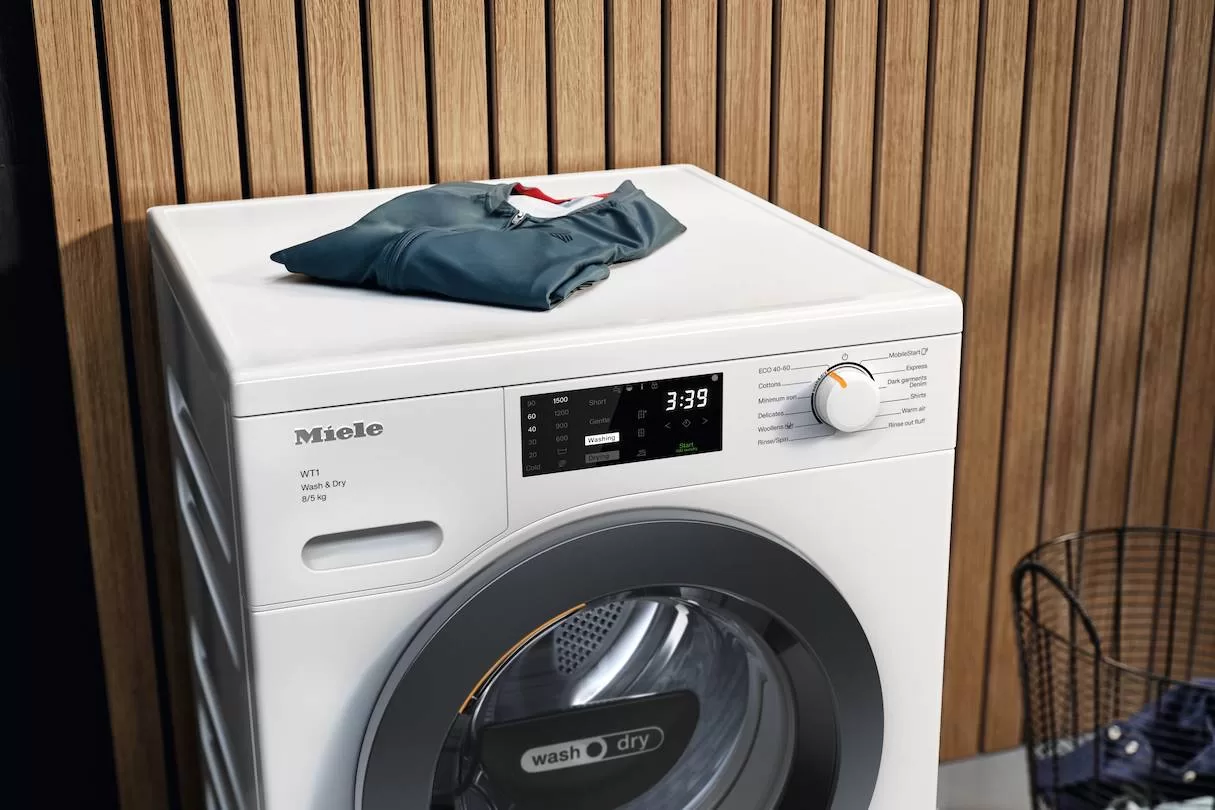 מכונת כביסה משולבת מייבש 5/8 ק"ג מסדרת MIELE WT1 דגם: WTD 163 WCS – תמונה 3