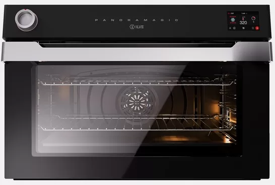 תנור בילד אין בנוי 90 ס"מ PANORAMAGIC שחור ILVE דגם: OV91PMT3-MK