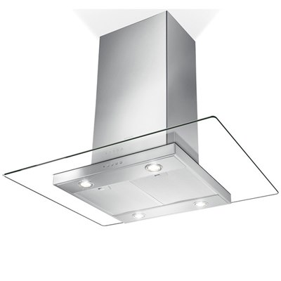 קולט אדים לאי רוחב 90 ס"מ דגם: GLASSY ISOLA