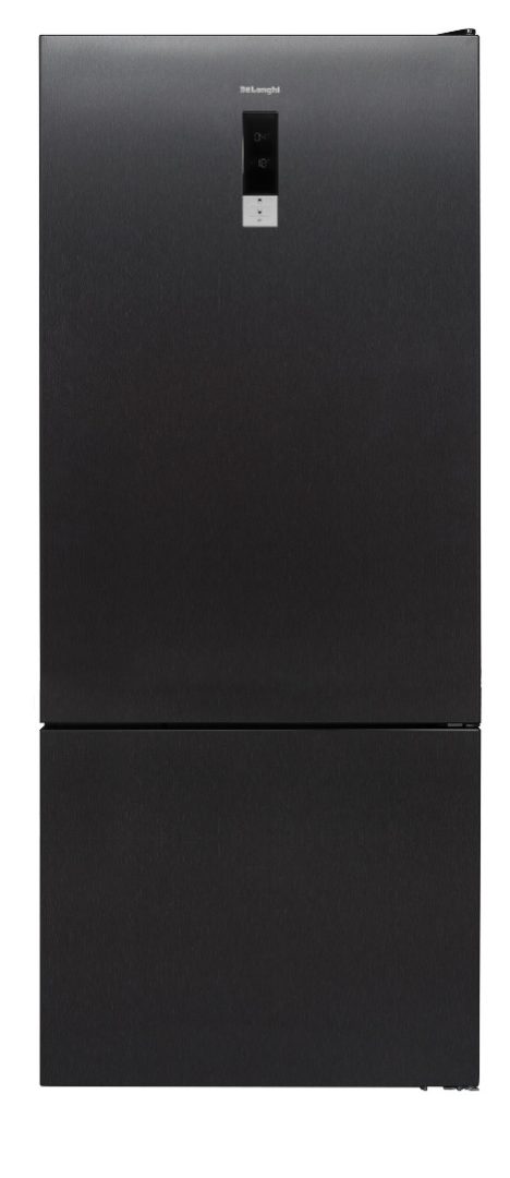 מקרר מקפיא תחתון נירוסטה מושחרת DELONGHI  דגם: DLR853DX