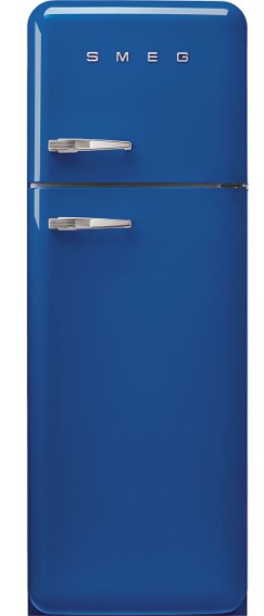 מקרר עם מקפיא עליון  בעיצוב רטרו כחול SMEG דגם: FAB30RBE5