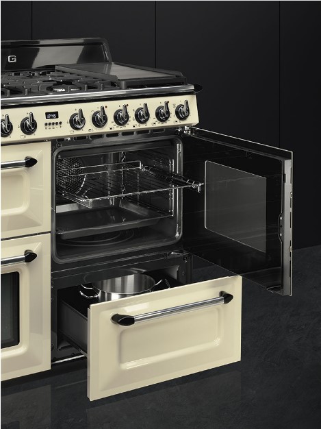 תנור בעל 4 תאים משולב כגז 110 ס"מ SMEG דגם: TR4110 – תמונה 6