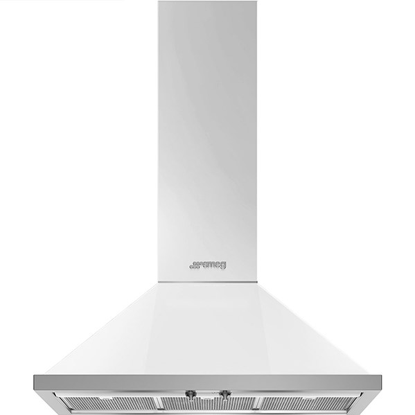 קולט אדים 90 ס"מ צמוד קיר צבע לבן מבית SMEG דגם: KPF9OG