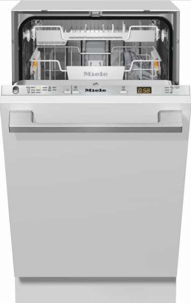 מדיח כלים צר אינטגרלי 45 ס"מ חיבור למים חמים MIELE דגם: G5481 SCVI