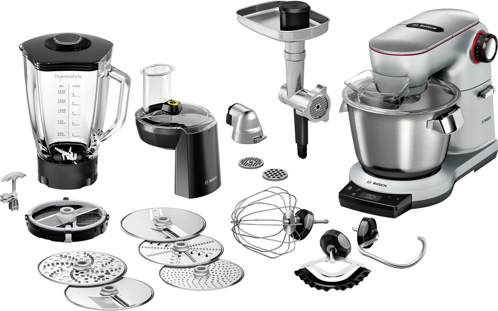 מיקסר משולב BOSCH OptiMUM 1500 W Silver דגם: MUM9BX5S61