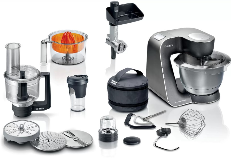 מיקסר משולב  home professional W1000  נירוסטה BOSCH דגם: MUM59M55