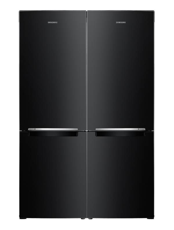 מקרר ברוחב 120 ס"מ בגימור שחור פיור בלאק SAMSUNG  דגם: RB34J3200CB