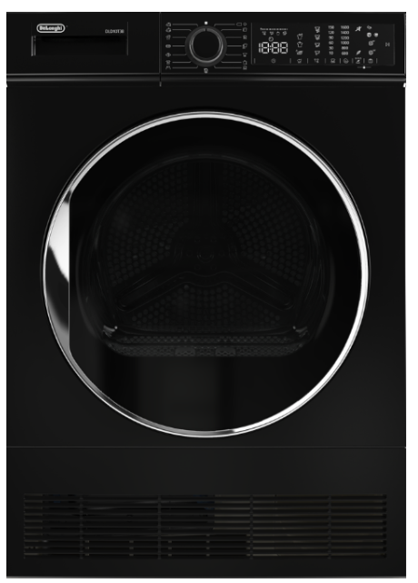 מייבש כביסה 10 ק"ג קונדנסור שחור DELONGHI דגם: DLD10T3B