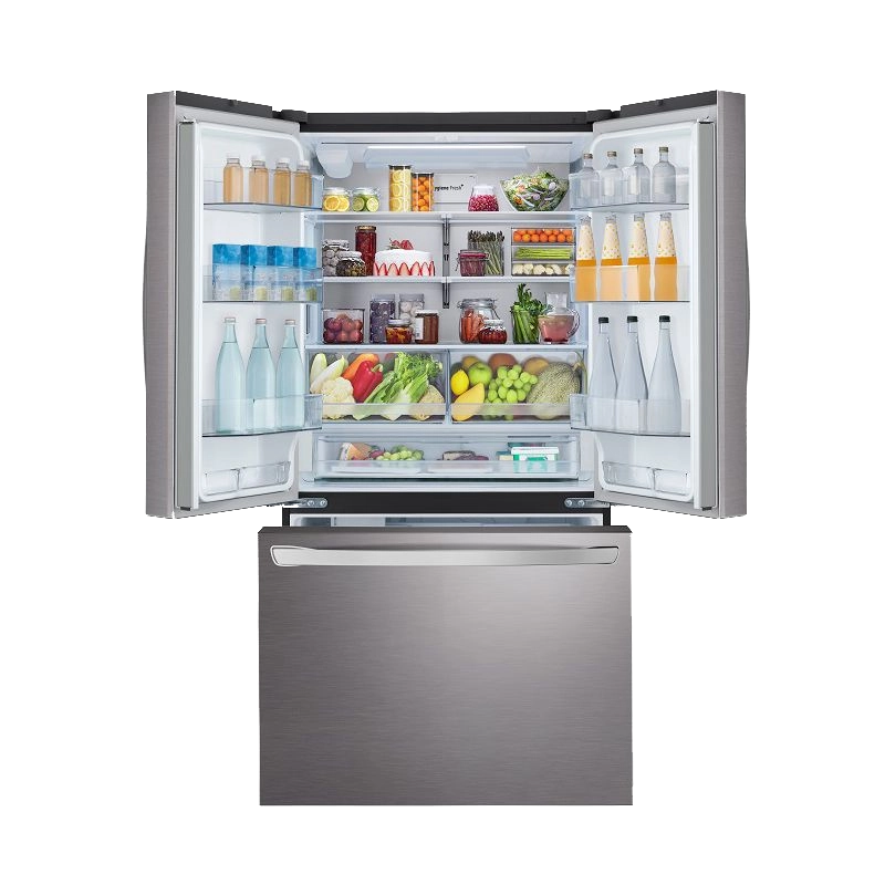 מקרר 3 דלתות נירוסטה מושחרת LG דגם: GR-B278SE – תמונה 3