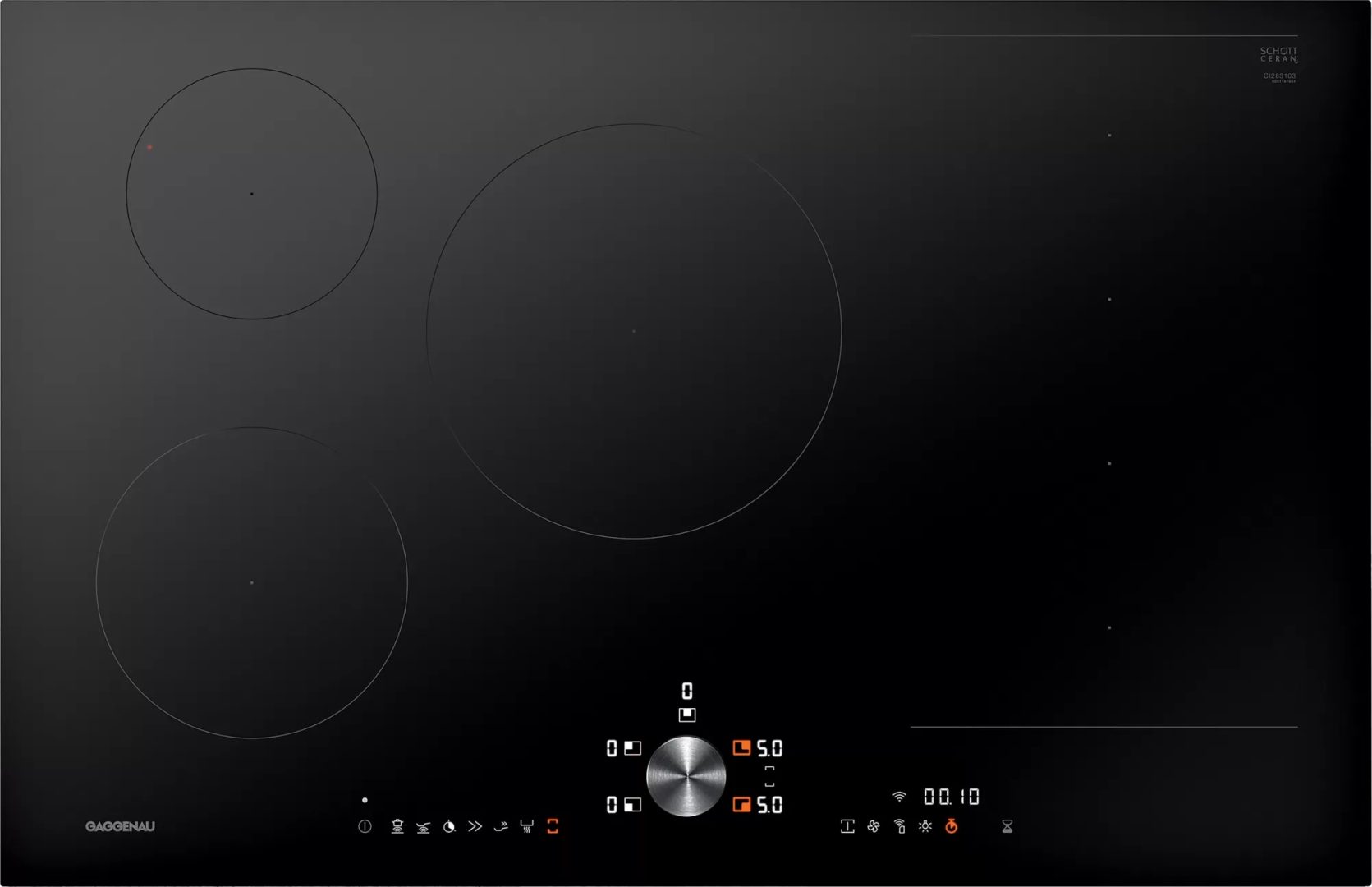 כיריים אינדוקציה 80 ס"מ 5 מוקדמים סדרה 200 GAGGENAU דגם: CI283103