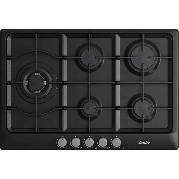 כיריים גז 5 מבערים שחור SAUTER דגם SHE7250B