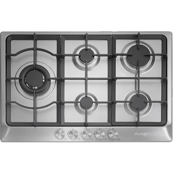 כיריים גז 5 מבערים נירוסטה SAUTER דגם SHE7250IX