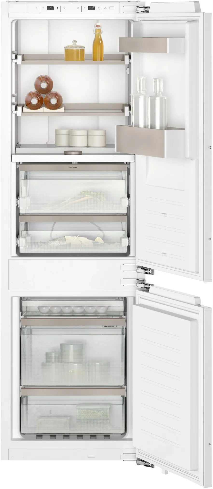 מקרר עם מקפיא תחתון אינטגרלי 60 ס"מ GAGGGENAU דגם: RB289300