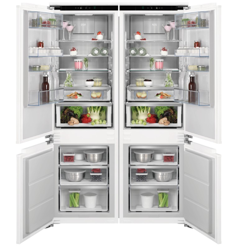 מקרר אינטגרלי 120 ס"מ עם מקפיא תחתון AEG Series 8000 דגם: TSC81181DC