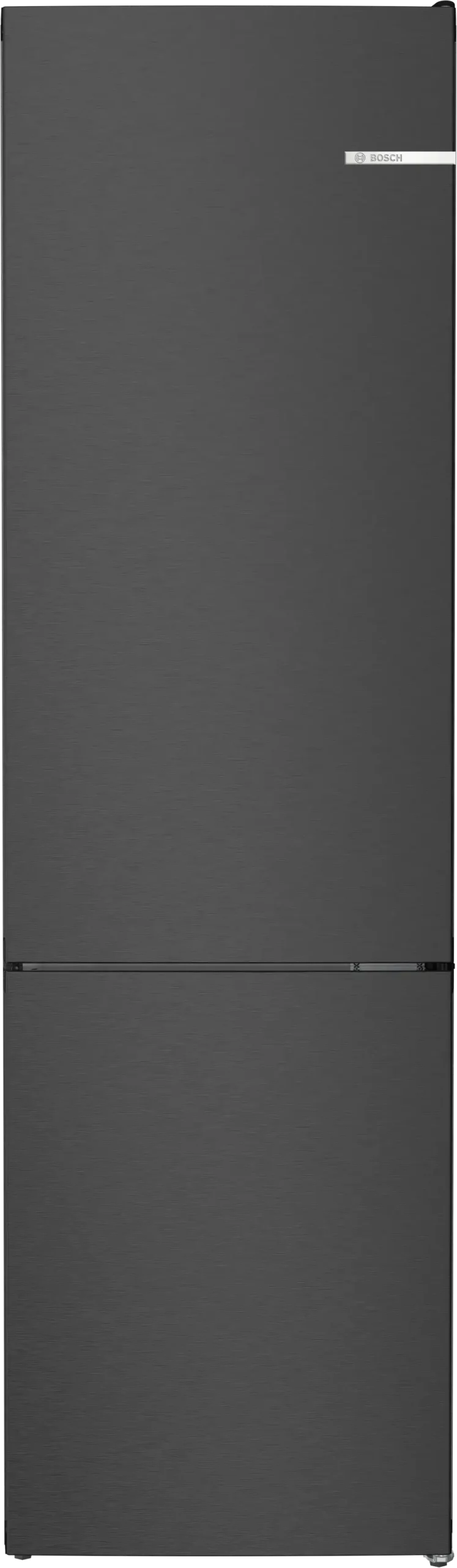 מקרר עם מקפיא תחתון 60 ס"מ נירוסטה שחורה BOSCH דגם: KGN392XCF