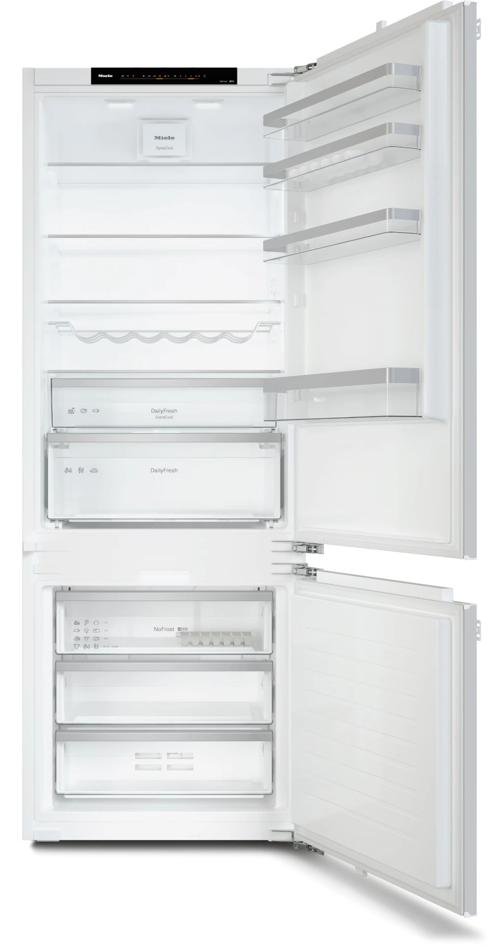מקרר אינטגרלי מקפיא תחתון 70 ס"מ MIELE DuplexCool דגם: KFN 7934 D