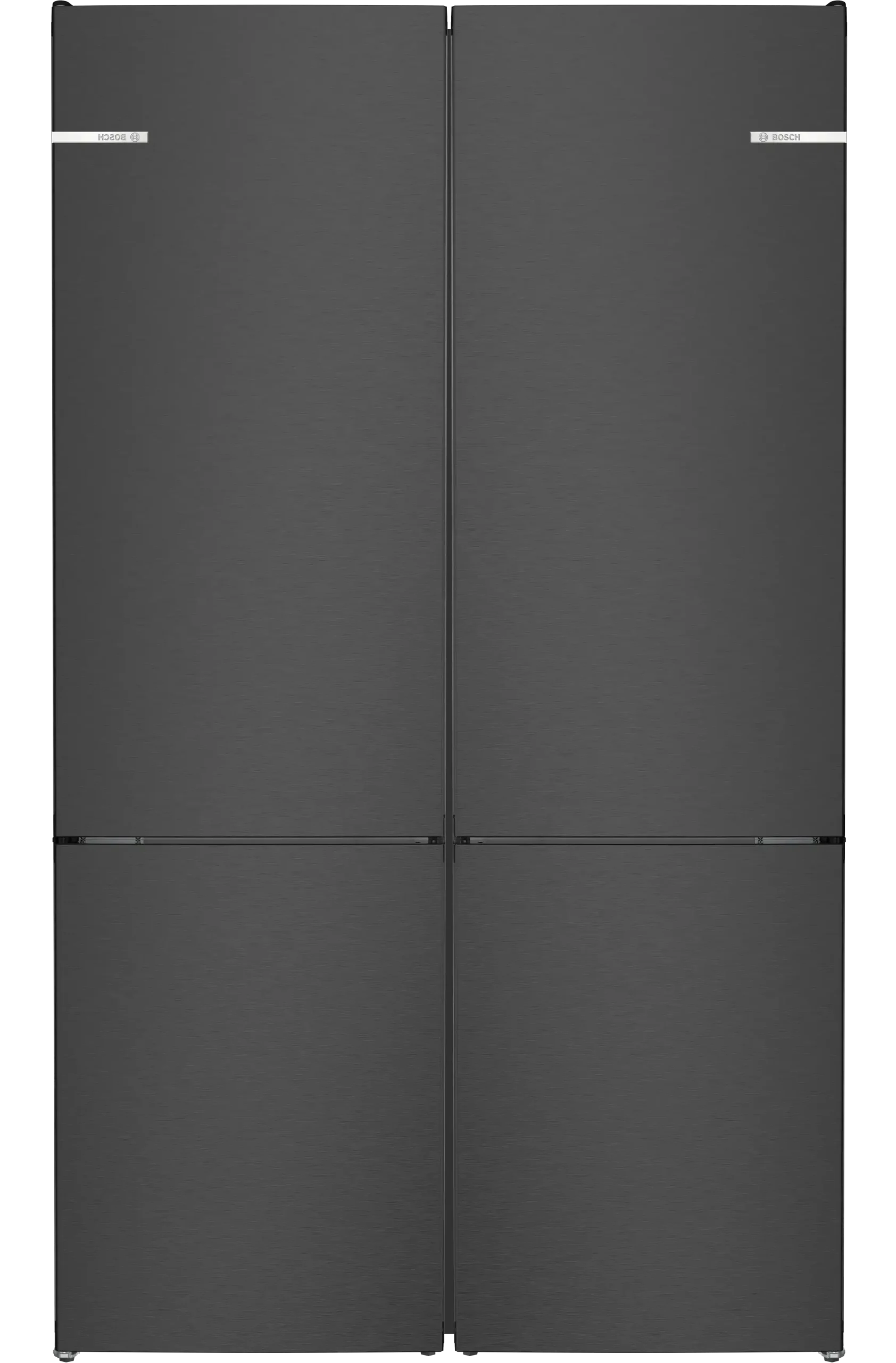 מקרר עם מקפיא תחתון 120 ס"מ נירוסטה שחורה BOSCH דגם: KGN392XCF