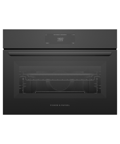 תנור משולב מיקרוגל סדרה 9 זכוכית שחורהFISHER & PAYKEL דגם: OM60NMUB5