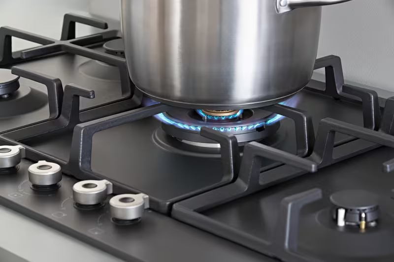כיריים גז 90 ס"מ שחור מט BERTAZZONI דגם: P905LPRONE – תמונה 3