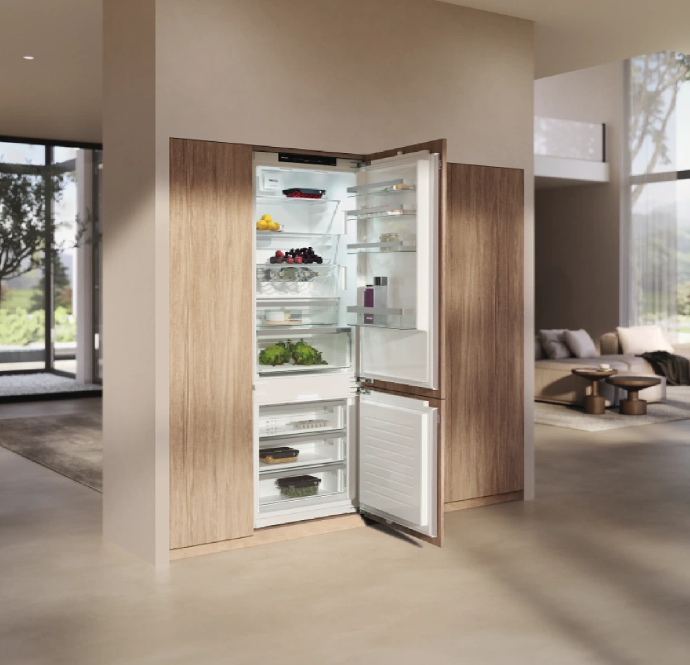 מקרר אינטגרלי מקפיא תחתון 140 ס''מ MIELE DuplexCool דגם: KFN 7934 D – תמונה 4