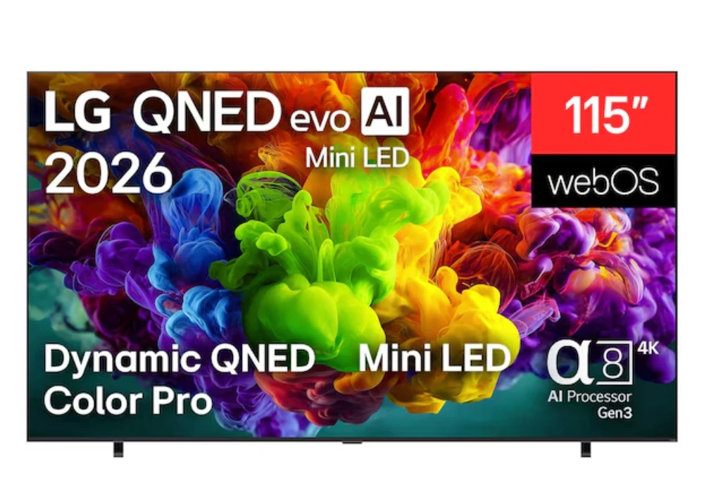 טלוויזיה חכמה 115 אינץ' LG QNED EVO MiniLED 4K דגם: 115QNED93B6